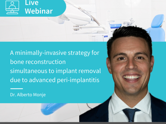 A minimally-invasive strategy for bone reconstruction simultaneous to implant removal due to advanced peri-implantitis