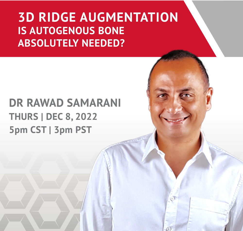 3D Ridge Augmentation: Is Autogenous Bone Absolutely Needed?